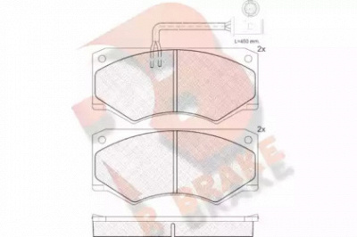 R BRAKE rb0904 -  Комплект тормозных колодок, дисковый тормоз